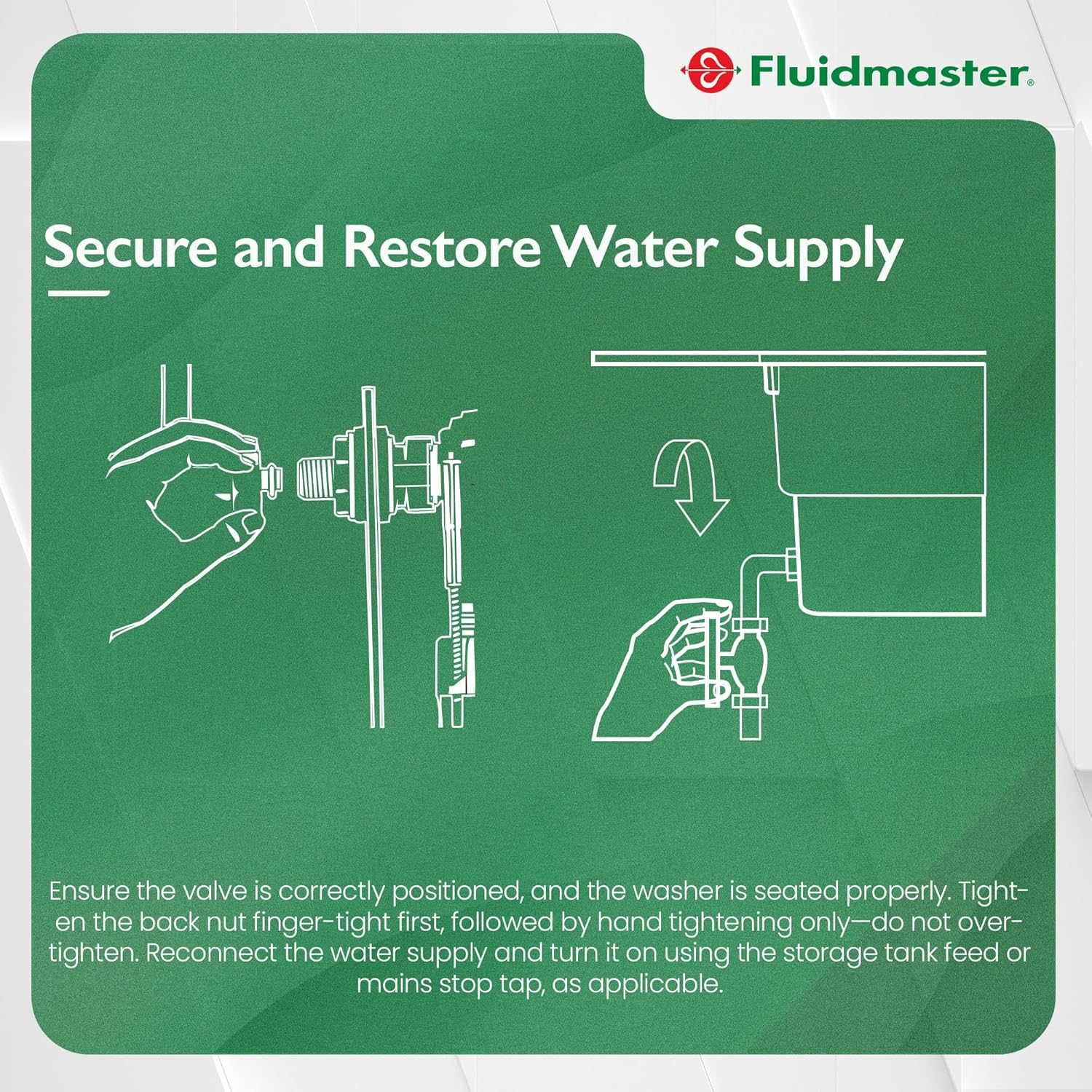 Fluidmaster Side Entry Fill Valve 1/2" Plastic Shank