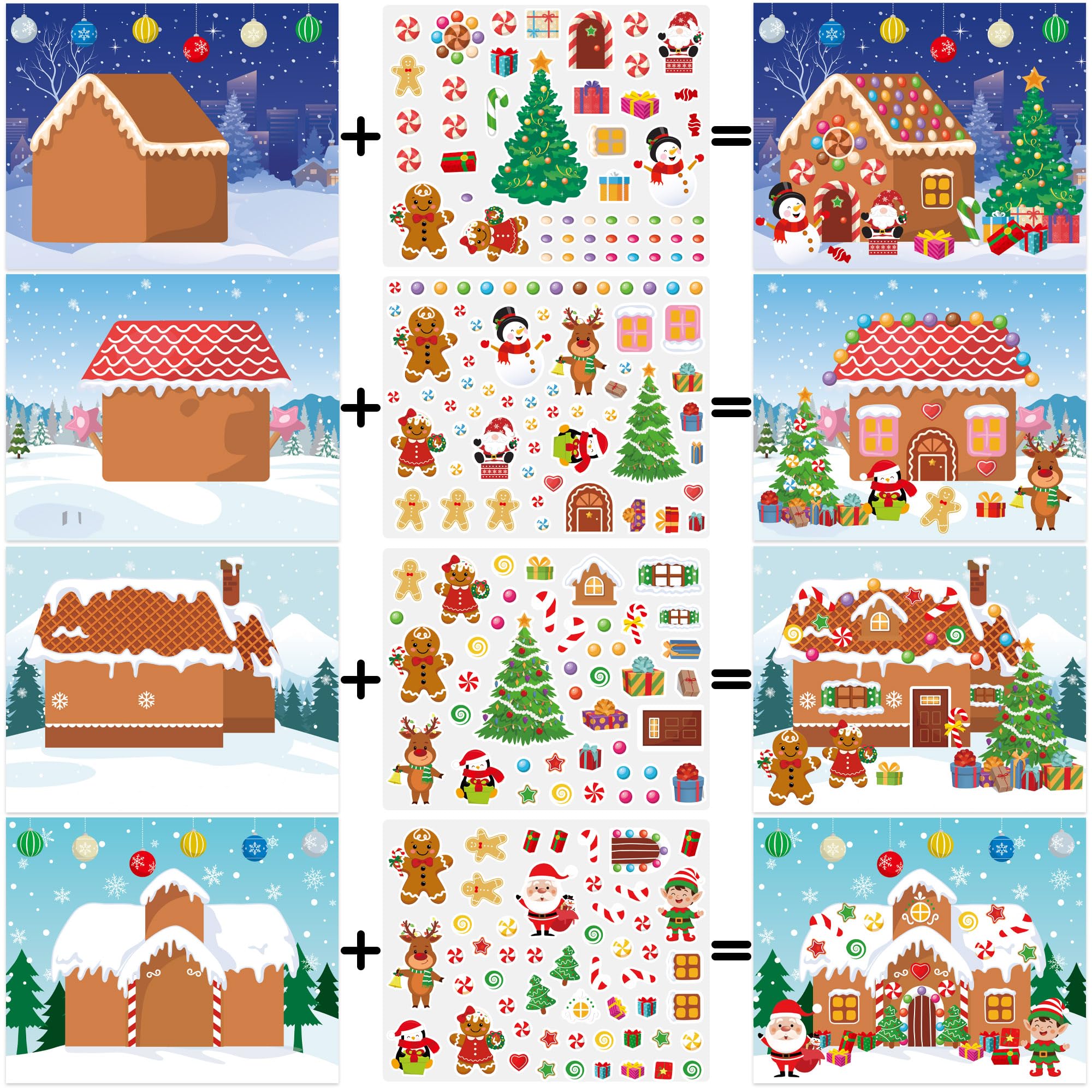 Créez vos propres autocollants en pain d'épices avec ce superbe kit créatif de Noël