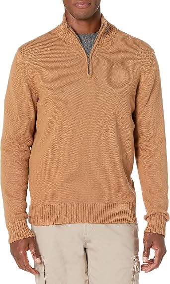 Long-Sleeve Quarter Zip Sweater 