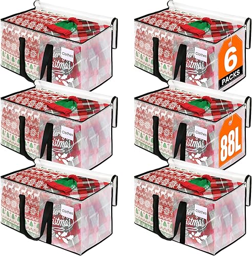 Miniatura 19 de Bolsas de mudanza transparentes extragrandes y resistentes, con asa reforzada y doble cremallera, bolsas de almacenamiento alternativas a las cajas