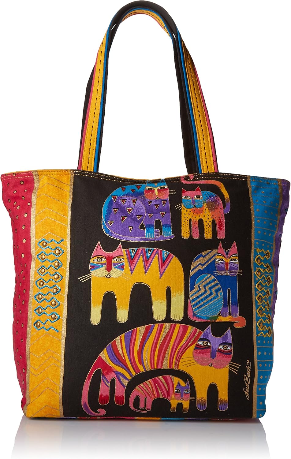 Laurel Burch Shoulder Tote Zipper Top, 201/2Inch by 51/