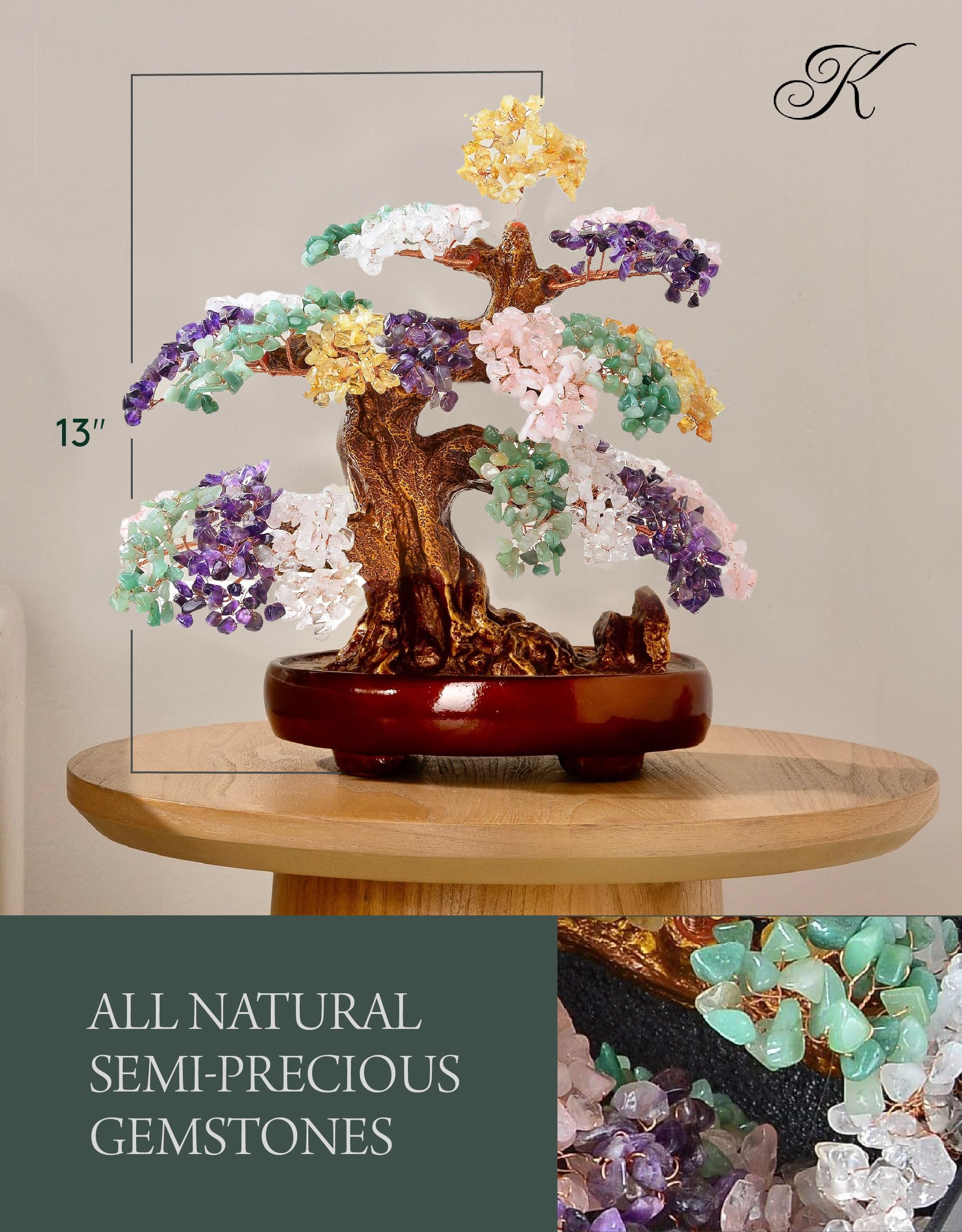 Amazon.com: KALIFANO Natural Tree of Life Gemstones (1,251 Count