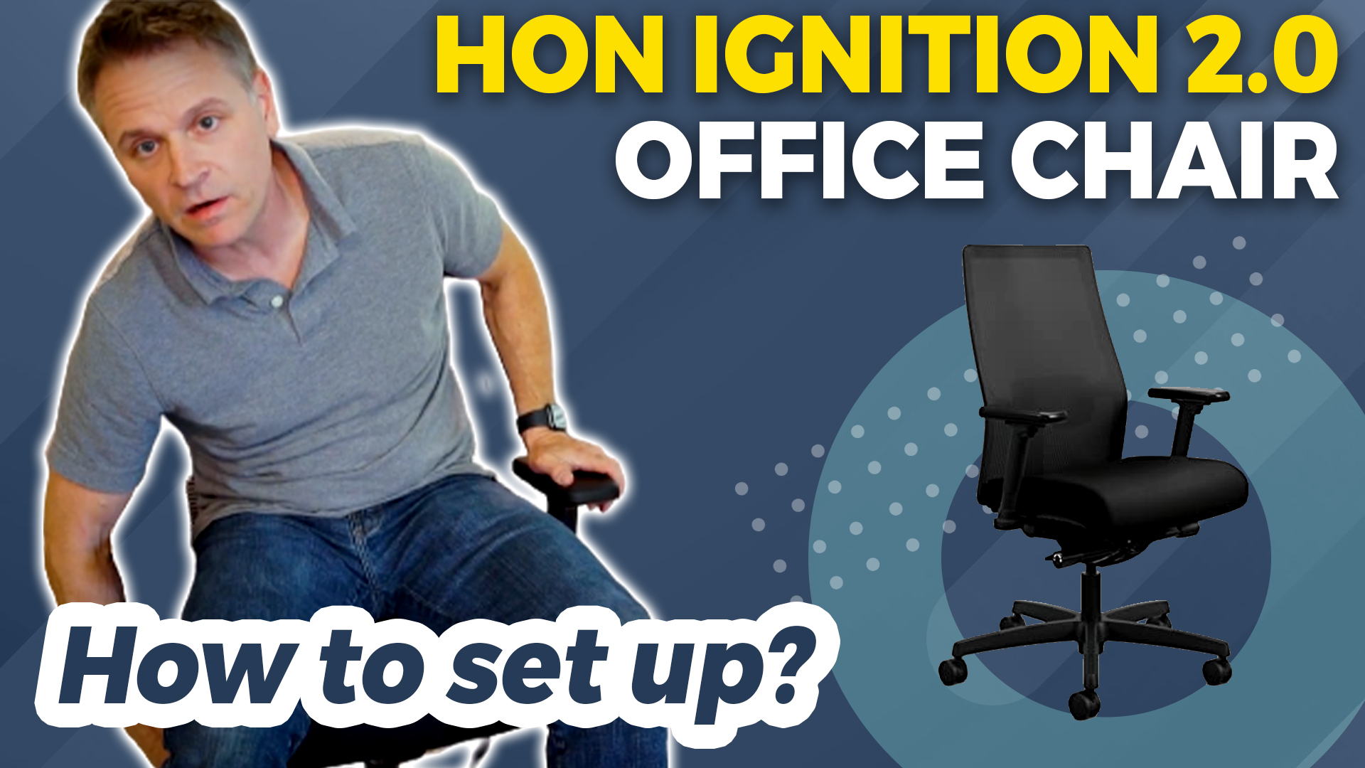 Watch Hon Ignition 2.0 Office chair - How to set up? on Amazon Live