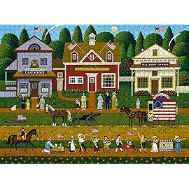 Buffalo Games - Charles Wysocki - Young Patriots - 1000 Piece Puzzle - Challenging Puzzle Perfect for Game Nights - Finished Size is 26.75 x 19.75