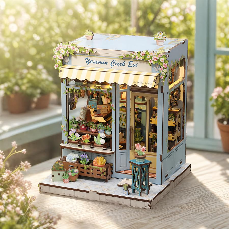Yasemin Çiçek Evi Book Nook DIY Kit - Görsel 2