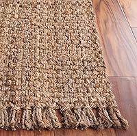 Vista 5 de SAFAVIEH Natural Fiber Collection - Alfombra de pasillo de 2 pies 6 pulgadas x 16 pies, natural, yute de borla hecho a mano, ideal para zonas