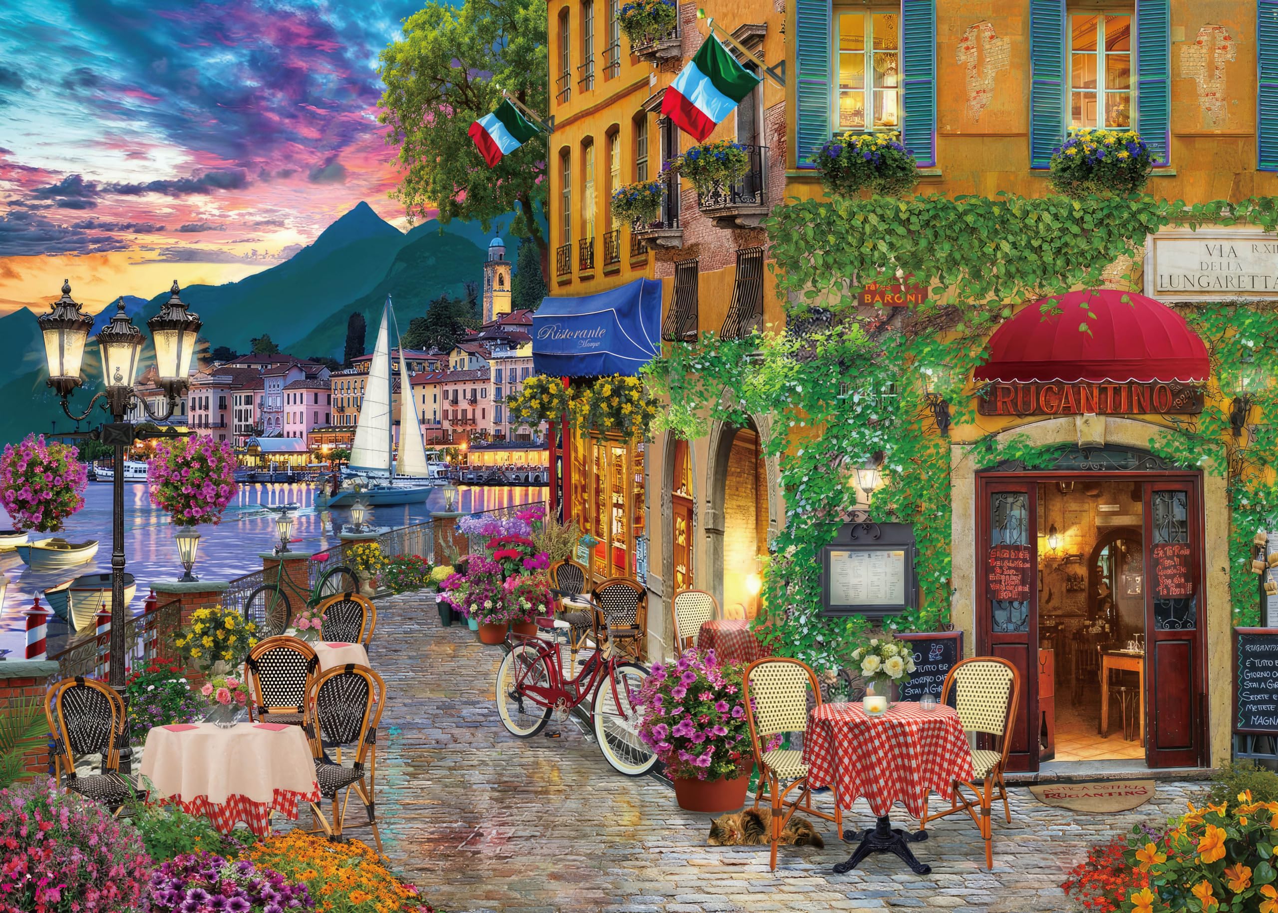 Puzzle für Erwachsene 1000 Teile Italienisches Fascino 70 x 50 cm Puzzles für Erwachsene Pädagogisches Spiel Herausforderung 1000 Teile Puzzles für Erwachsene