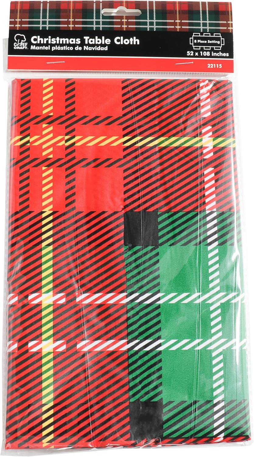 Chef Craft Christmas Table Cloth