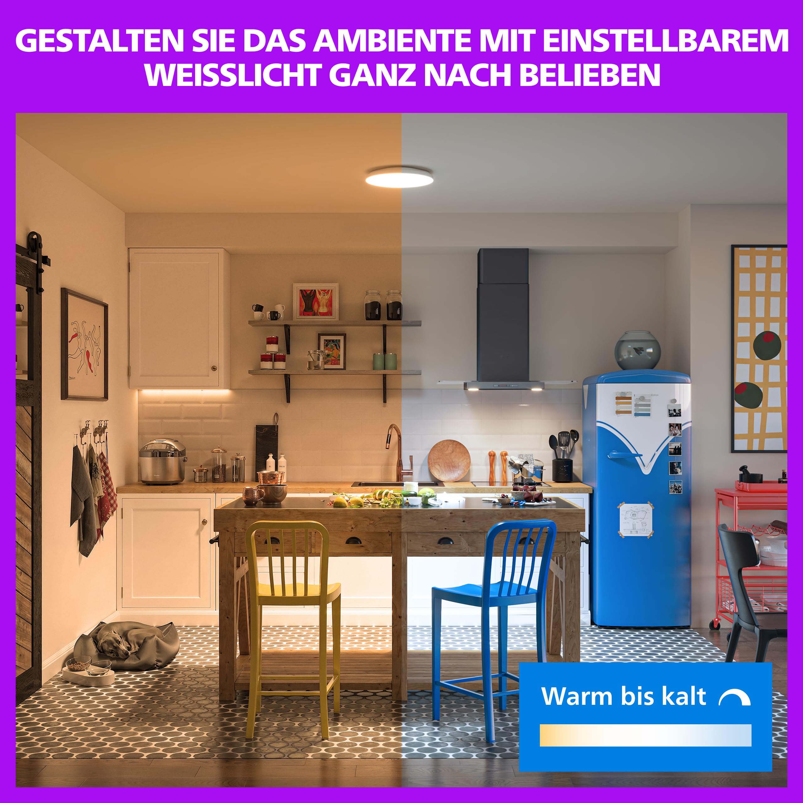 Philips Smart Lighting Deckenleuchte, rund, 30 cm