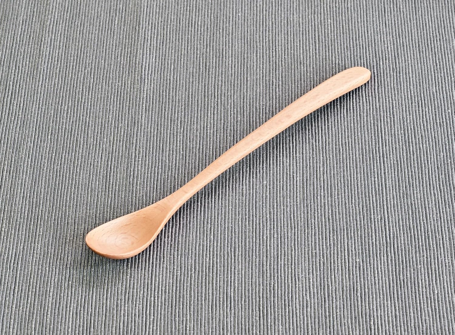 Swanson Shoji SP-131 Beech Long Spoon, Approx. 7.9 inches (20 cm), Natural, Parfait Spoon, Wood, Natural Wood