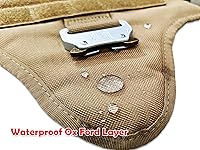 Vista 6 de Arnés táctico para perro con correa táctica para perro (paquete 2 en 1); arnés táctico de estilo militar para perro, hebilla de metal y correa