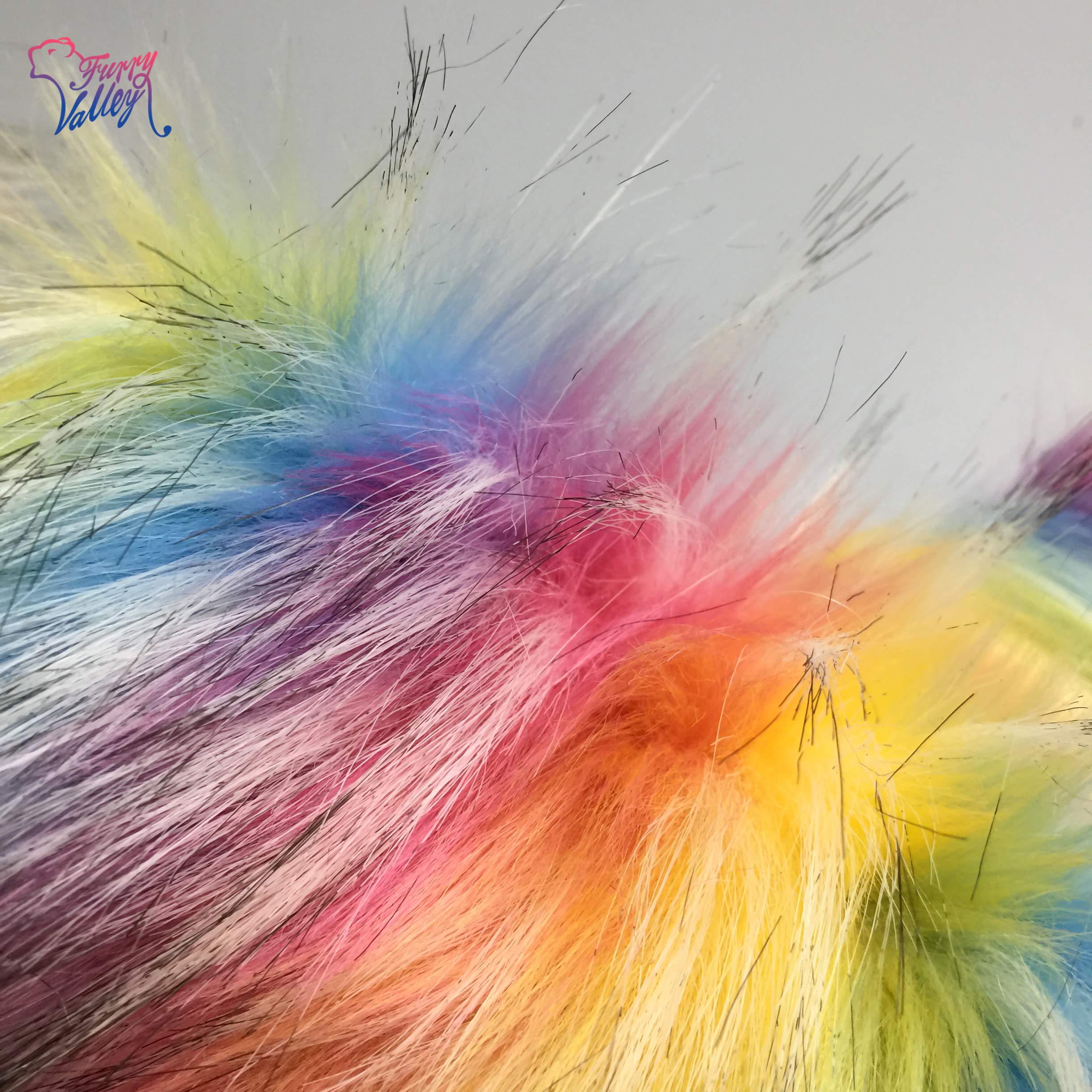 Gants De Coupe - Light Blue - Femme - Fourrure De Renard Naturelle - Cuir De Mouton - Palm 18cm