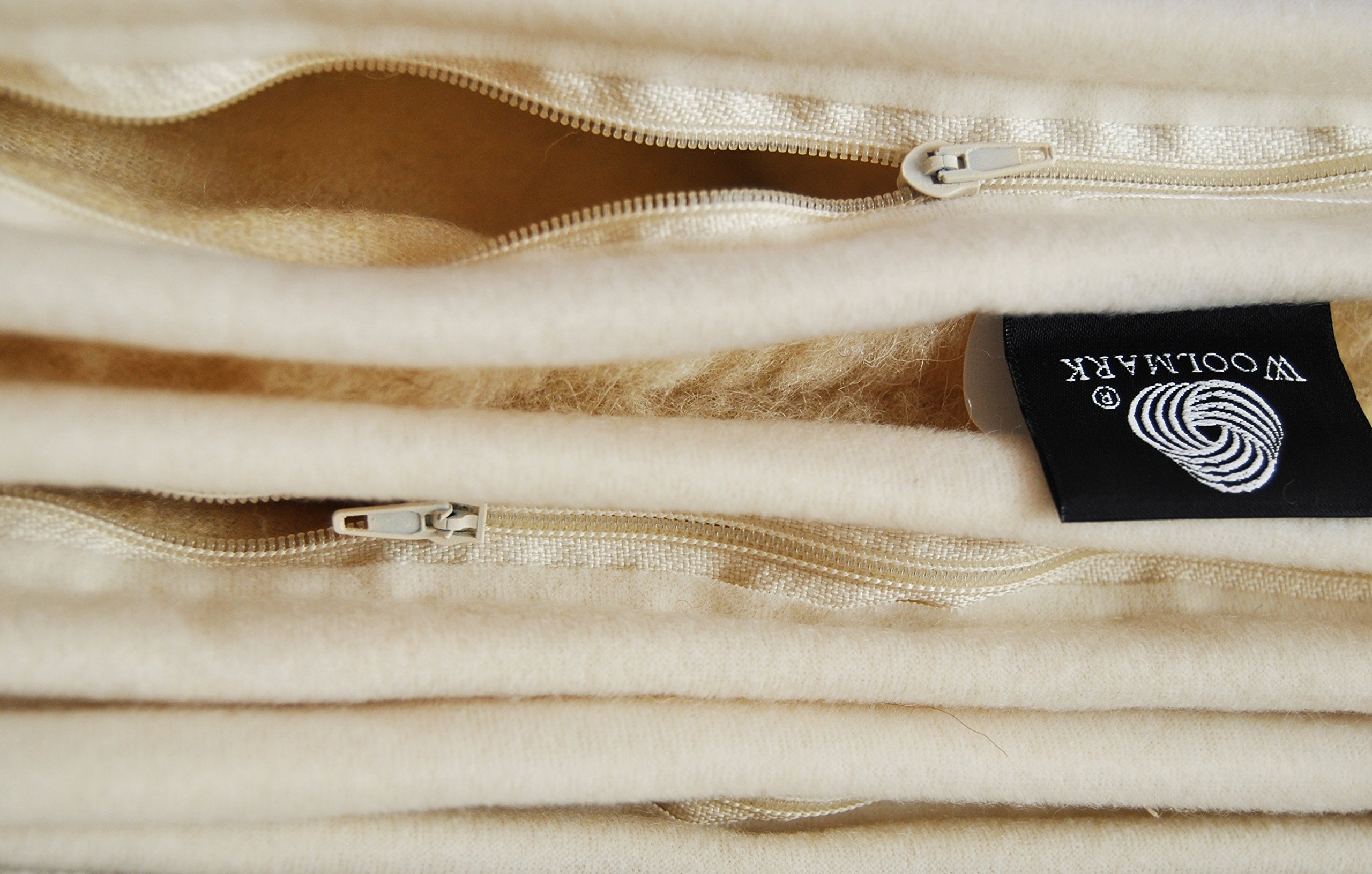 1 x Lana Merino qualità marchio cuscino sonno cuscino lana Merino lana vergine 40 x 80 cm