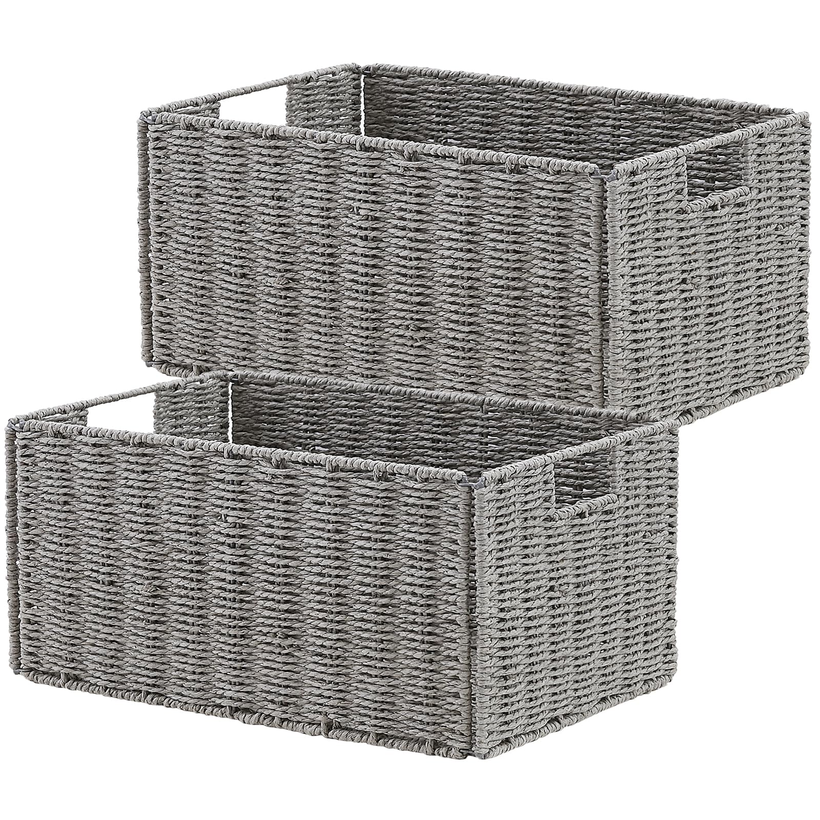 Panier de rangement en osier pour papier toilette et organisation de la salle de bain