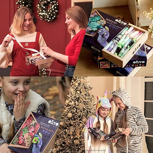 Miniatura 8 de OKTO Kit de arte Ternerness Juego de arte de suculentas 3D para decoración de pared del hogar  Kits de manualidades para adultos y adolescentes