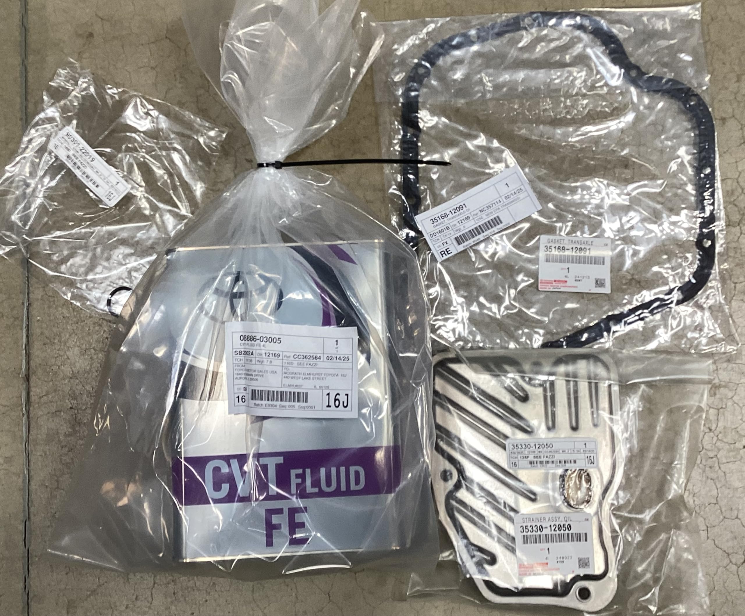 Amazon.com: Toyota Genuine OEM CVT Transmission Service Kit with