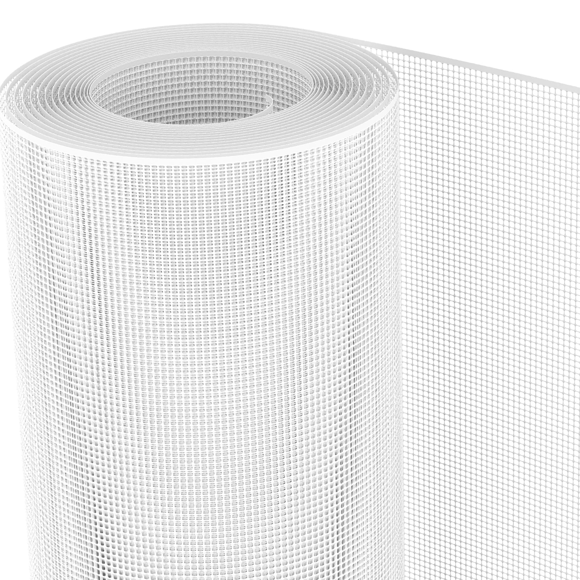 Tenax Malla de Plástico Quadra 05 Blanco 1,00x50 m, Malla Protectora Multiuso para Balcones, Vallas y Cercados