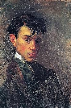 パブロ・ピカソ／男の肖像（自画像）複製画額装 パブロ・ピカソ／男の肖像（自画像）複製画額装