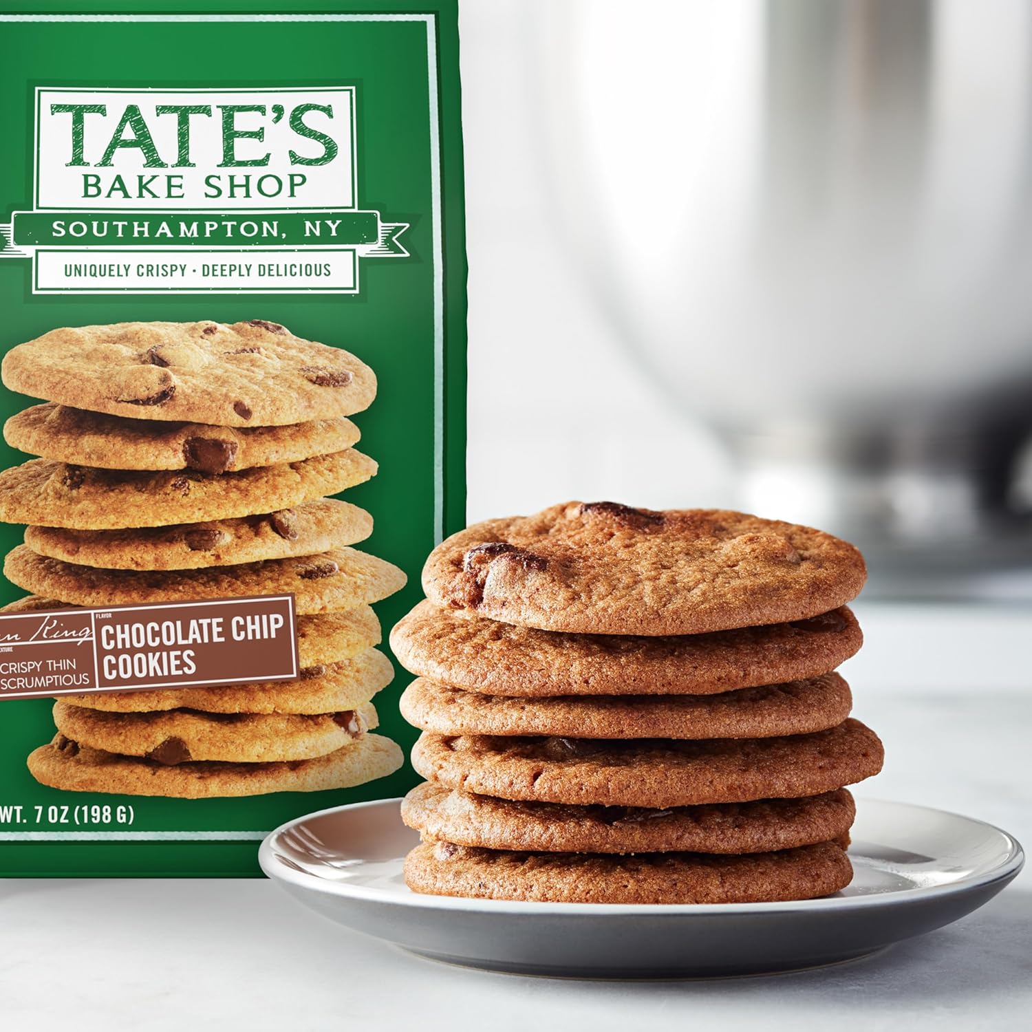 Tate's Bake Shop White Chocolate Raspberry and Chocolate Chip Cookies Variety Pack, 4 Bags