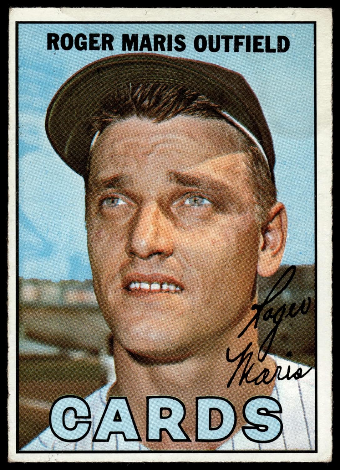 1967 Topps #45 STL Roger Maris St. Louis Cardinals (Baseball Card) (Team is CARDS) VG/EX Cardinals