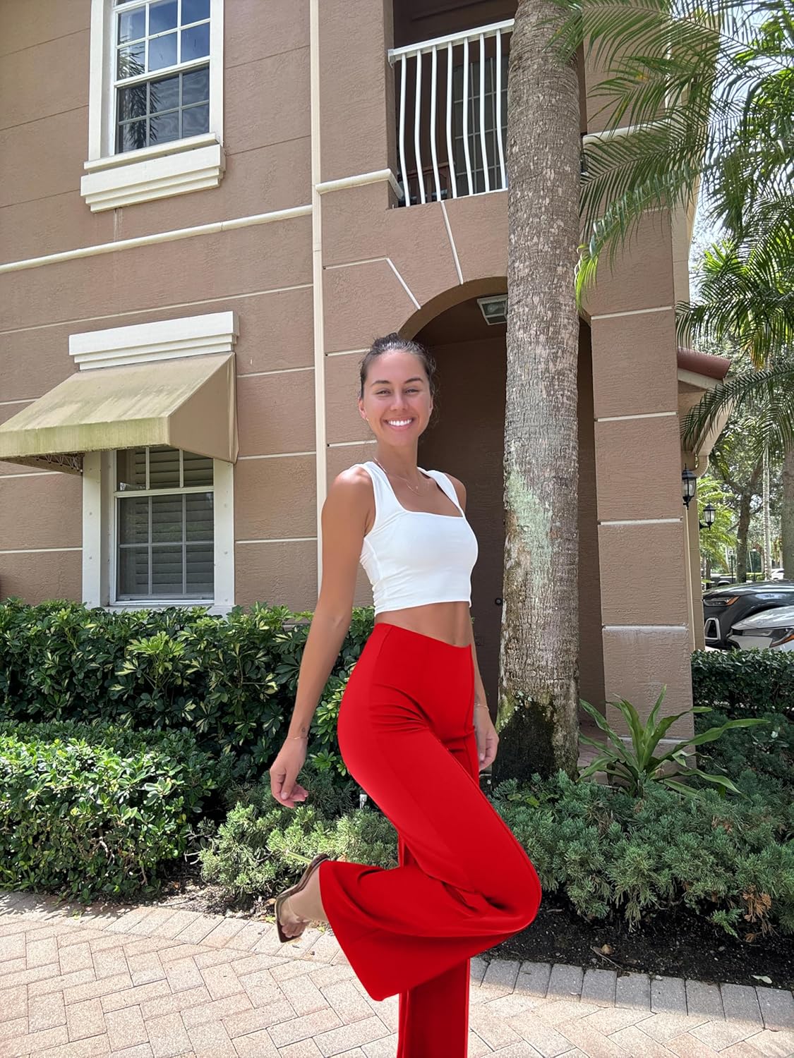 OQQ Women Wide Leg Pants High Waist Casual Pants Fall Clothes Outfits - Image 5