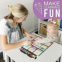 Vista 2 de Hadley Designs 16 pósteres educativos para decoración del aula, carteles educativos de pizarra para niños de 1 a 3 años, póster de aprendizaje