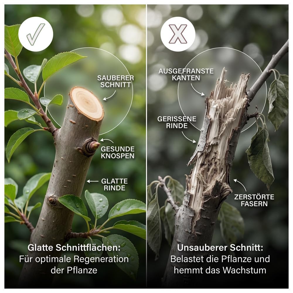 novaterra® Astschere mit Teleskopgriff 2in1, Astsäge Baumsäge mit Einstellbare Stiel, Schneidet Sauber und Schnell, Höhenverstellbar, 1,4-3,05m