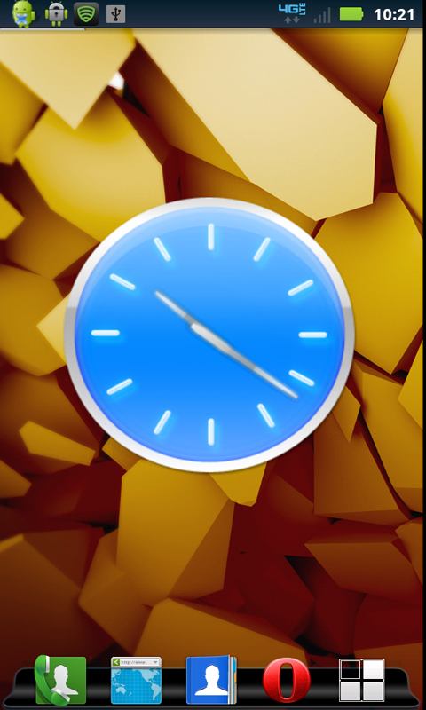 Blue Clock Widget - App on Amazon Appstore