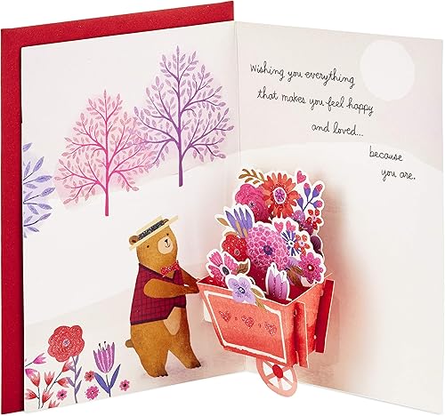Hallmark Paper Wonder Pop Up - Tarjeta de San Valentín para cualquier persona