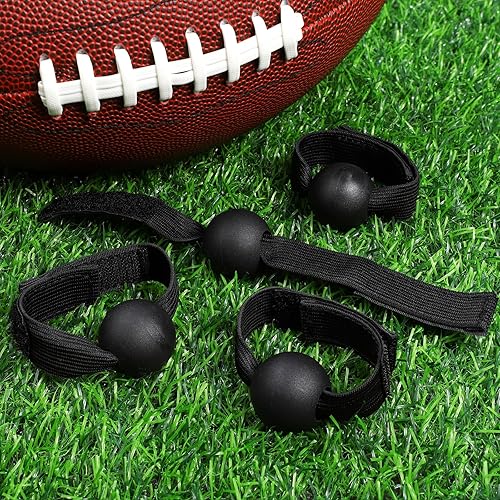 Miniatura 4 de TOBWOLF 4 bandas de entrenamiento de fútbol americano, entrenamiento de receptor de fútbol de rugby, entrenamiento de recepción de fútbol, voleibol