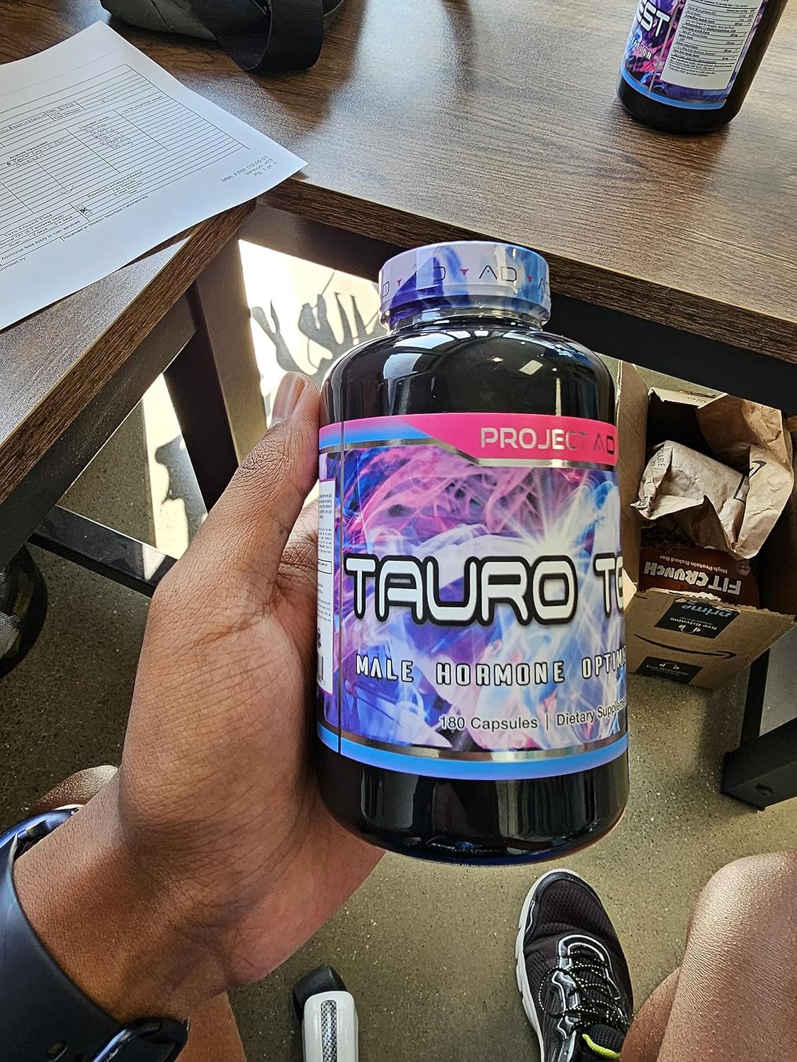 Project AD Tauro Test, Testosterone Support, Conditioning, Increased Muscle Growth and Protein Storage, Hormone Powerhouse (90 Servings)
