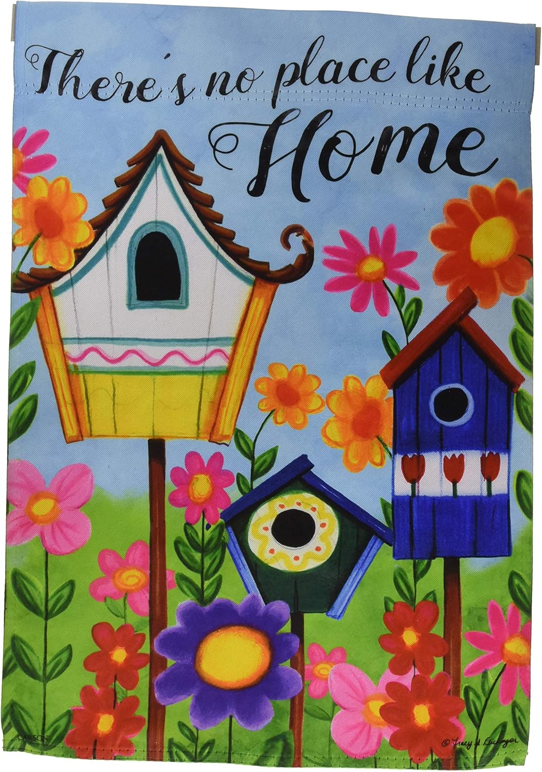 Carson Home Accents FlagTrends 46951 Birdhouses Classic Outdoor Garden Flag Patio