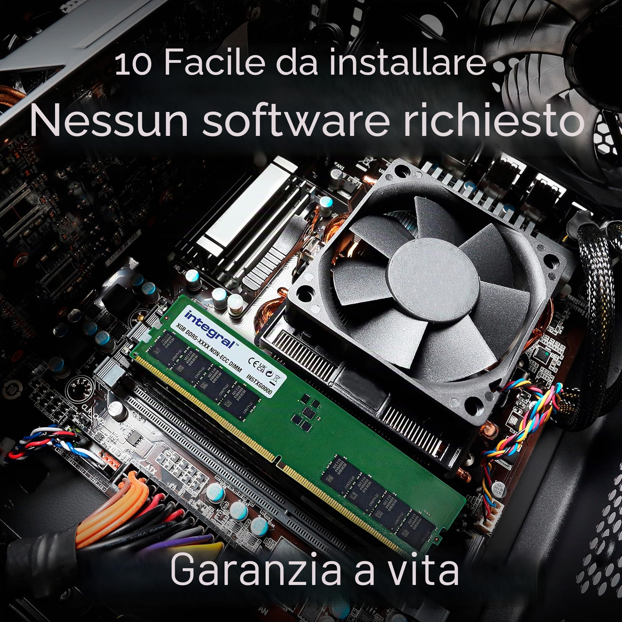 Integral 8GB DDR5 RAM 4800MHz DIMM PC Desktop Computer Modulo di Memoria
