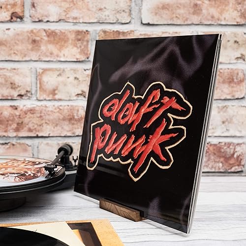 Miniatura 9 de KAIU Soporte de discos de vinilo de alta calidad, muestra tu cubierta de álbum ahora jugando, diseño minimalista y elegante, compatible con todos