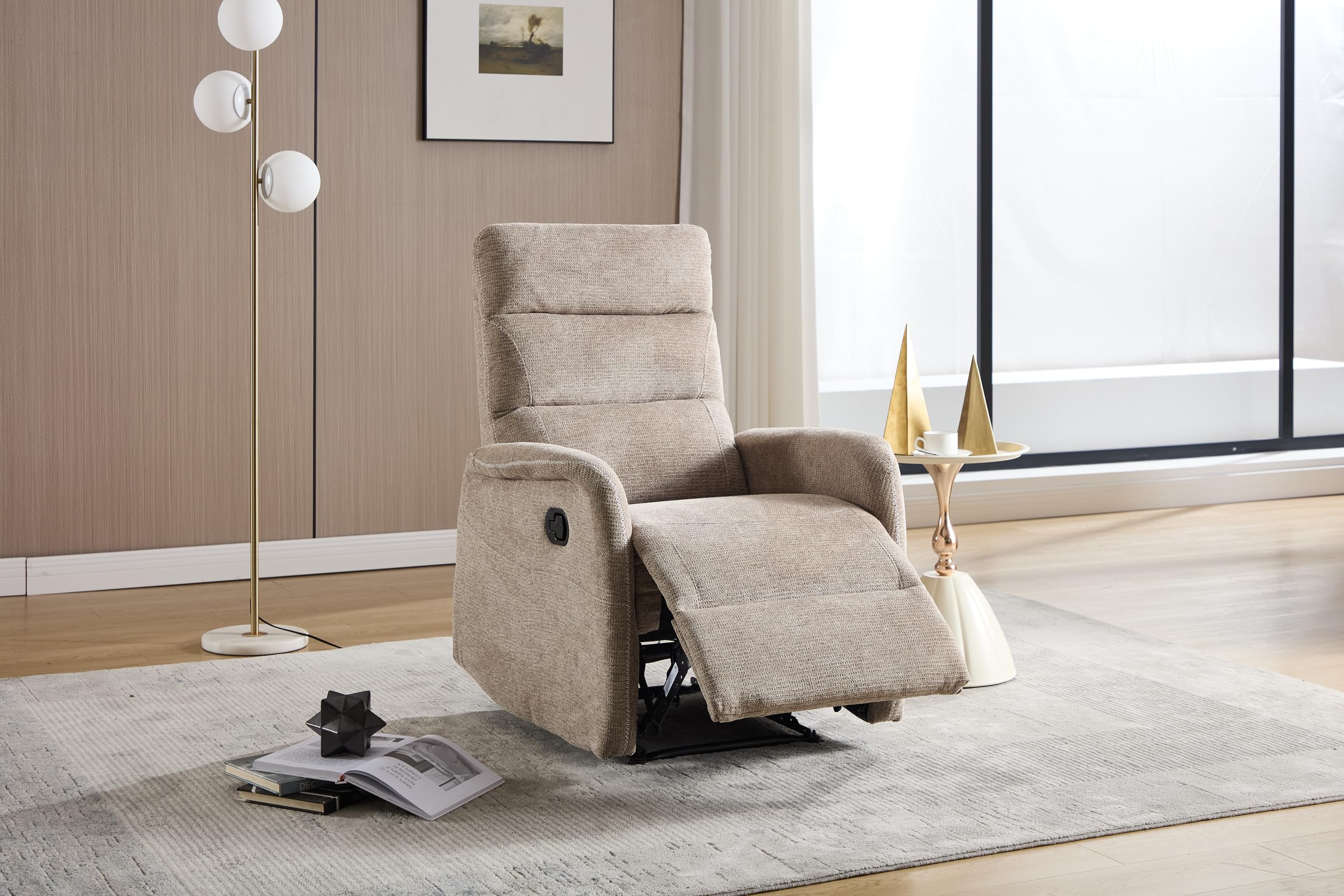ASTAN HOGAR Sillón Relax con Reclinación Manual, Tejido Waterproof, Modelo Duke AH-AR31300MG