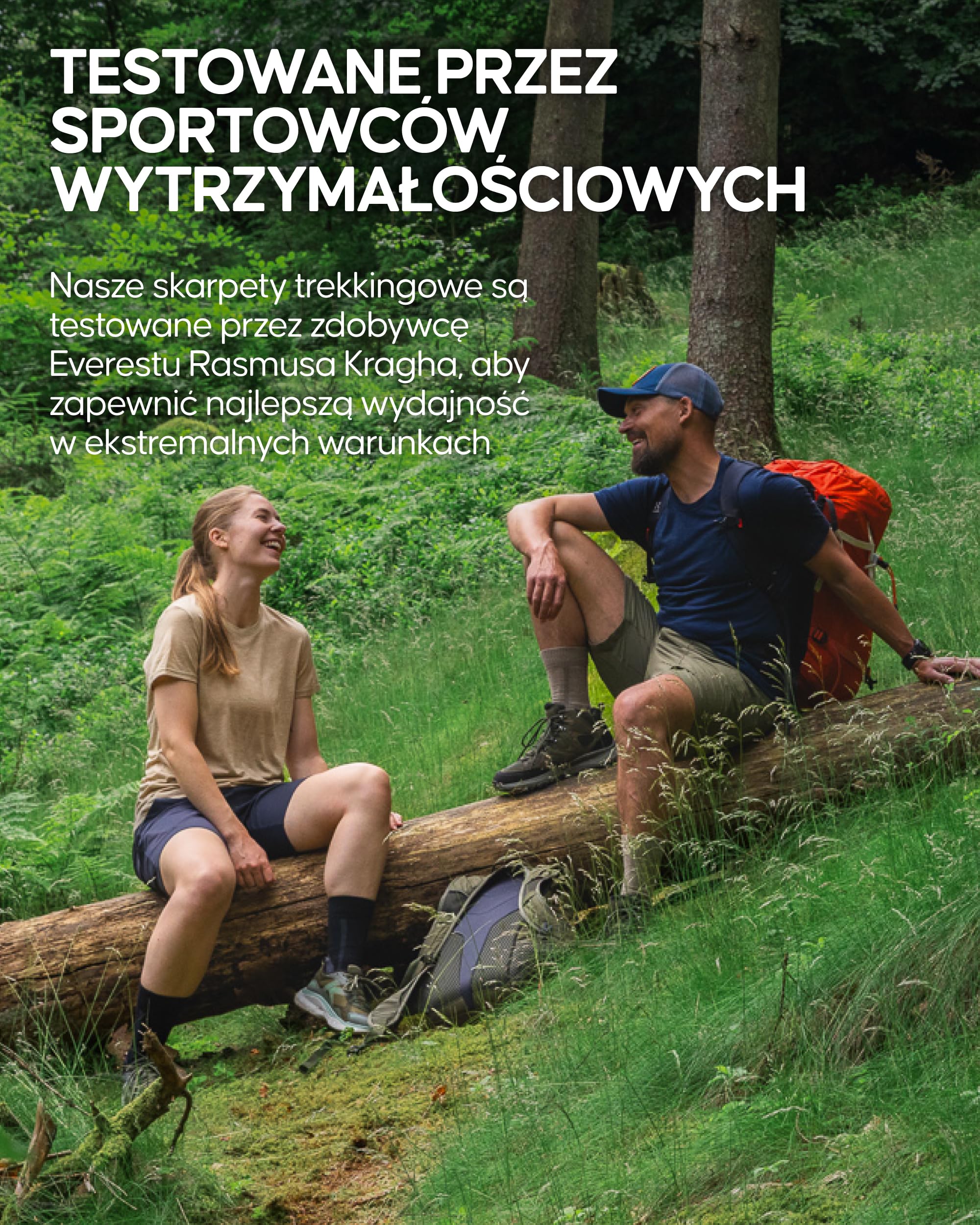 DANISH ENDURANCE Skarpety Trekkingowe z Wełny Merino z Amortyzacją, Oddychające, Przeciw Pęcherzom, dla Mężczyzn i Kobiet, Unisex