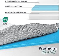 Vista 8 de Cuña para debajo del colchón para reflujo ácido, cuña de cama tamaño Queen, soporte inferior y elevador de colchón, parte superior de espuma