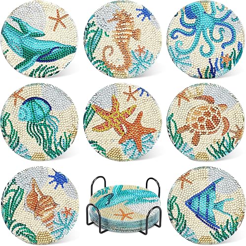 UPINS Ocean Diamond Art Coaster Kit: A Thoughtful DIY Gift for Crafty Friends