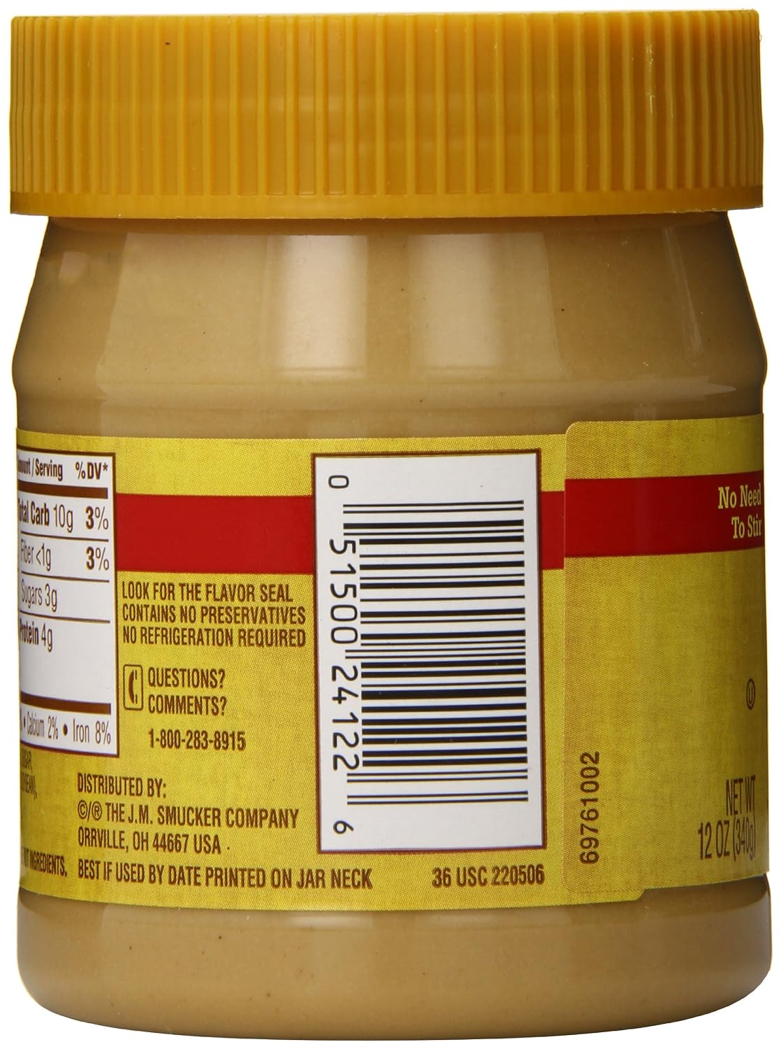 Jif Cashew Butter, Creamy, 12 Ounce
