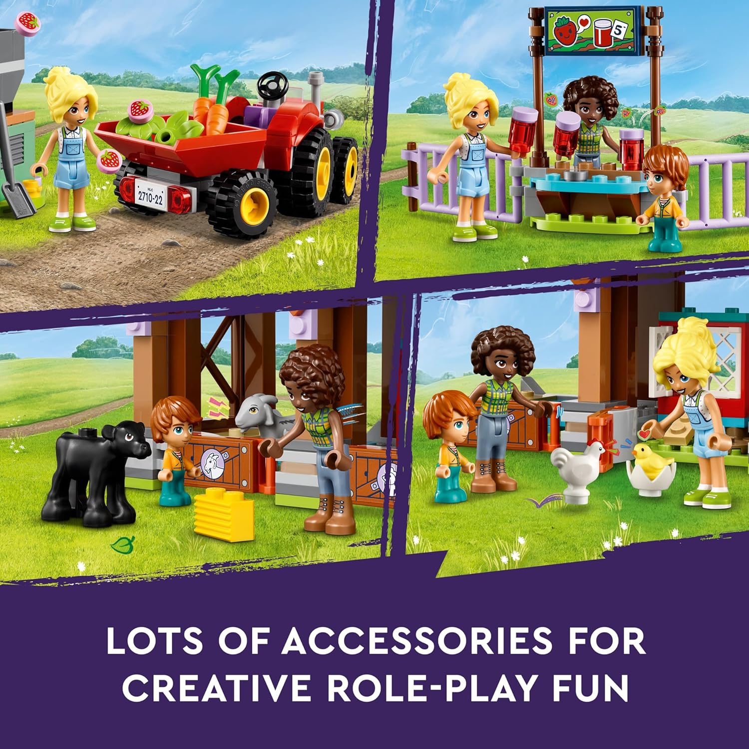 Lego Friends The Sanctuary of The Farm Animals, Building Toy with Tractor, Mill, 3 Mini Dolls and 5 Animals, Toys for Girls and Children from 6 Years and Older, Gift Ideas 42617