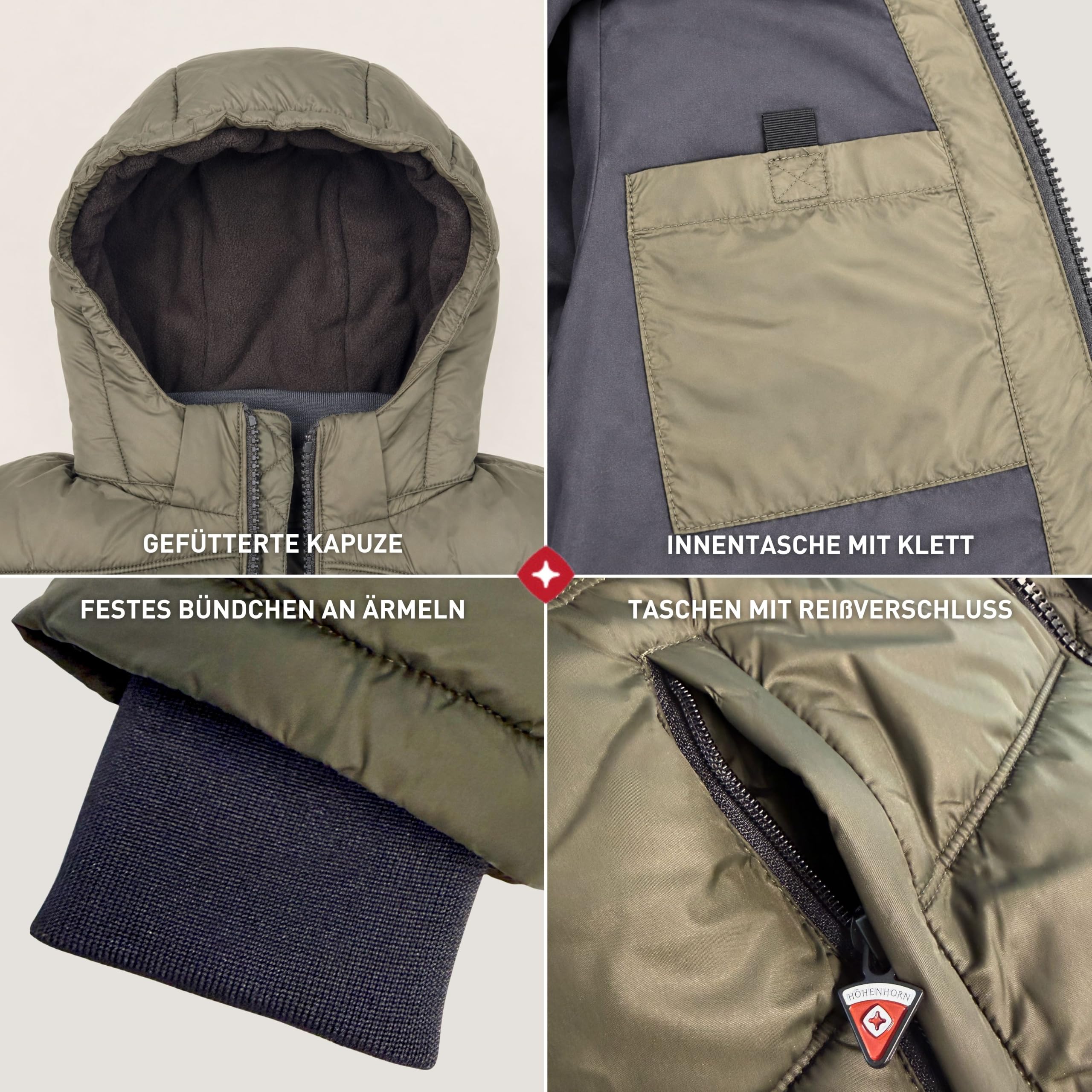 Höhenhorn Dinzey Kinder Winter Jacke Jungen Steppjacke Gefüttert