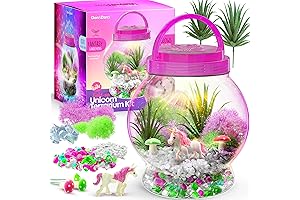 Unicorn Terrarium Kit: Best Unicorn Craft Kit for 7-8 Year Old Girls as Christmas Gift