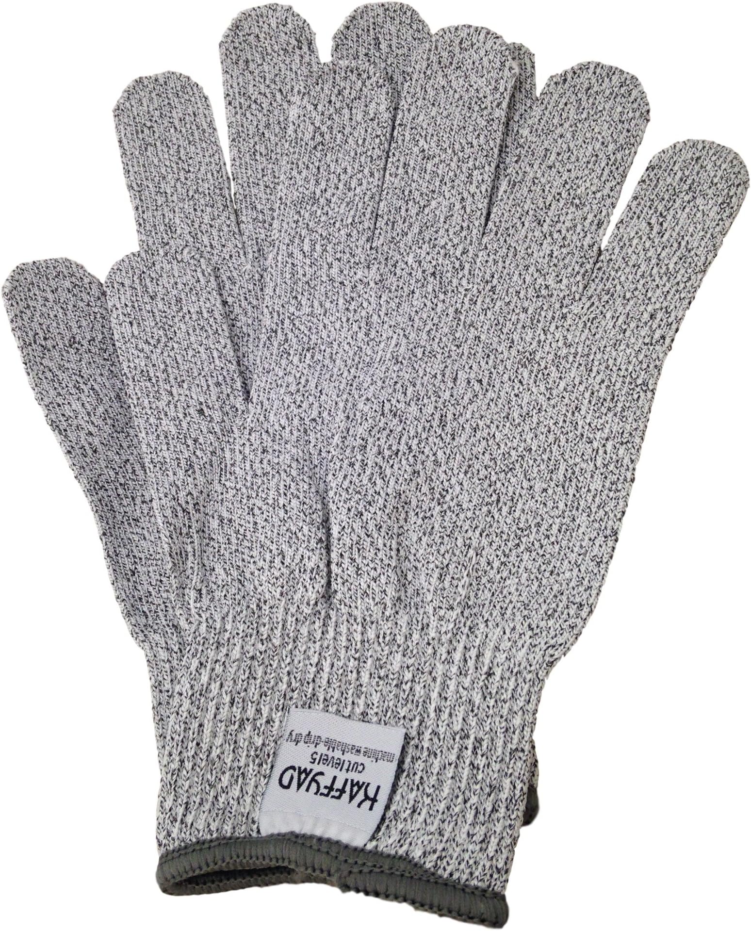 L2PK Level 5 Cut Resistant Kitchen & Work Safety Gloves, Protection from Knives, Mandolins & Graters, Best for Cutting Meat, Filleting Fish or Shucking Oysters, Large, 2 Piece