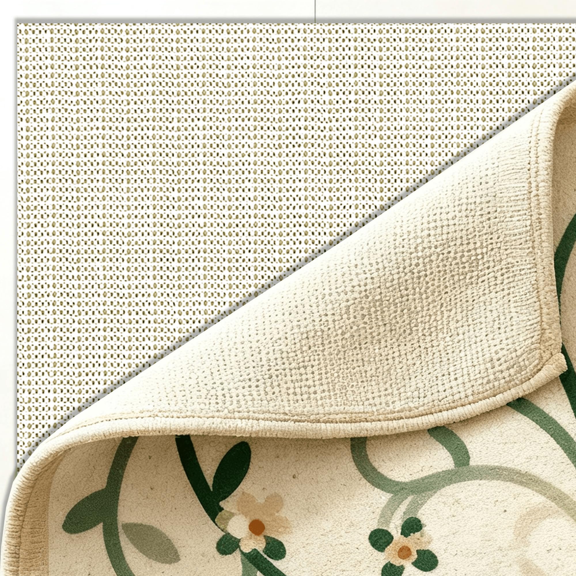 Sottofondo Antiscivolo 190 x 260 cm Antiscivolo e Protezione Sottotappeto Tagliabile in PVC Resistente per Tappeti, Cucina, Cassetti, Auto Ecc, bianco