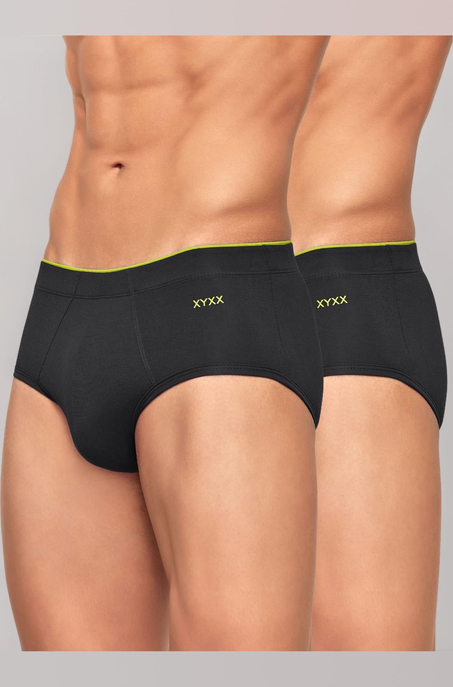 XYXX Men's Uno Micromodal Solid Antimicrobial Brief | Underwear for Men (Pack of 2)