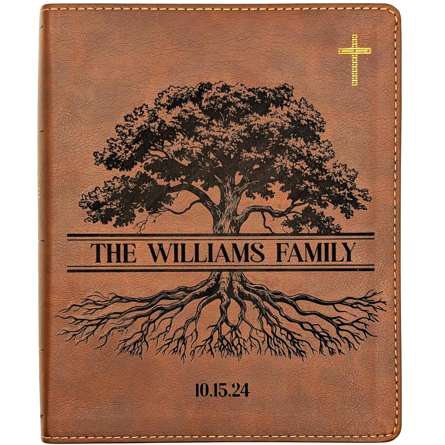 Farm and Posh NIV Journaling Bible with Tree (Tree Centered)