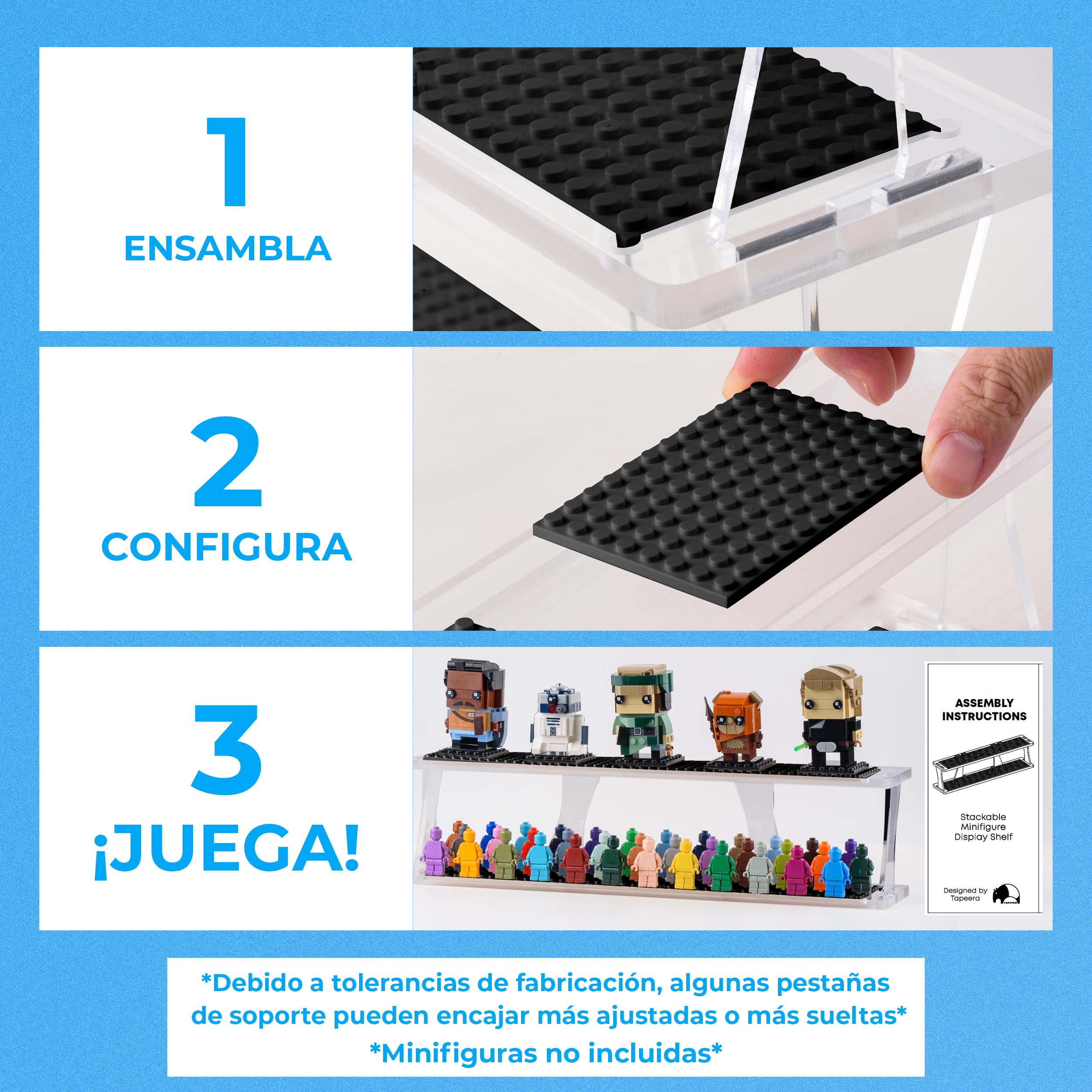 Vitrina Minifiguras LEGO Vitrina Minifiguras Apilable Tapeera - 72 Figuras Acrílico 43cm Organizador Colecciones Vitrina Minifiguras LEGO Vitrina Minifiguras Apilable Tapeera - 72 Figuras Acrílico 43cm Organizador Colecciones