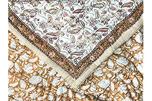 Organic Hand Block Print Cotton Quilt