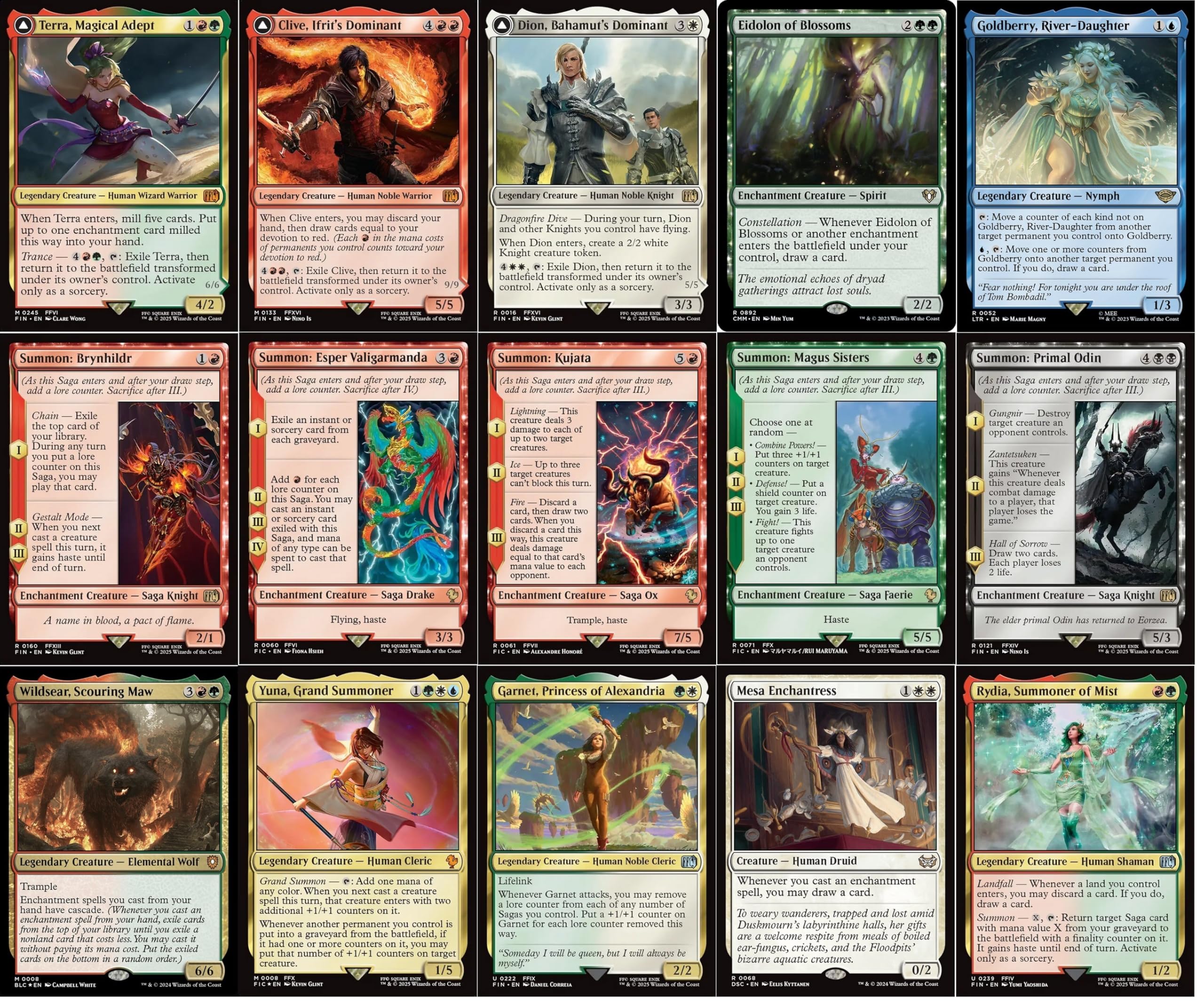 relic of legends final fantasy mtg Final Fantasy Commander Decks Foil: Relic of Legends (Surge Foil)