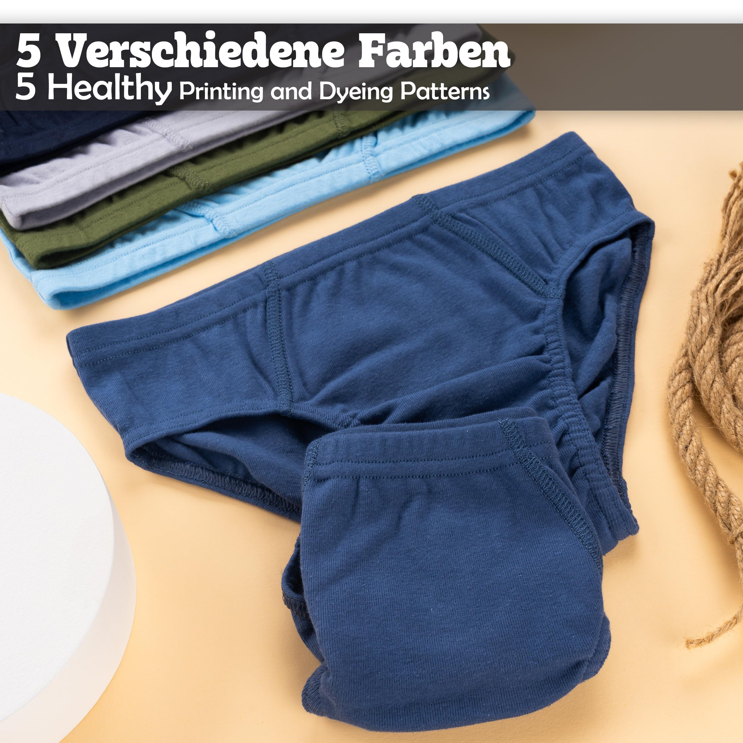 LOREZA Jungen Slips 100% Baumwolle Unterhosen Unterwäsche 92-170